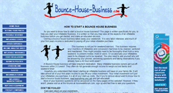 Desktop Screenshot of bounce-house-business.com