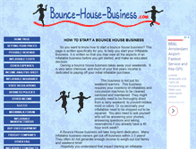 Tablet Screenshot of bounce-house-business.com
